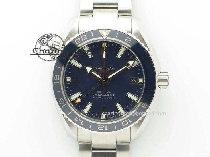 0415 Comfortable Planet Ocean 43.5mm SS VSF 1:1 Best Edition Black Orange Bezel Gray Dial on Nylon Strap A8900 Super Clone V 7730